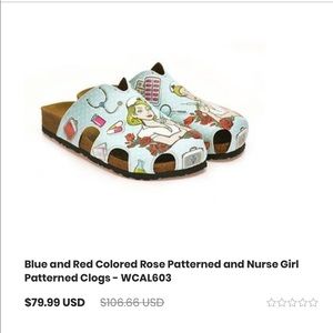 Calceo Nurse Girl Patterned Shoes Clogs
